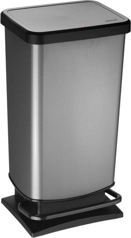 Treteimer Paso 40 l Dekor carbon Müll- & Abfalleimer - Rotho