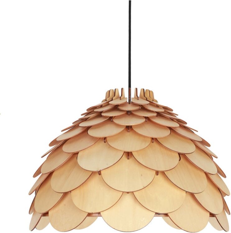 Burgo Hängelampe groß 1xE27 Holz LP-101335/1P L Light Prestige