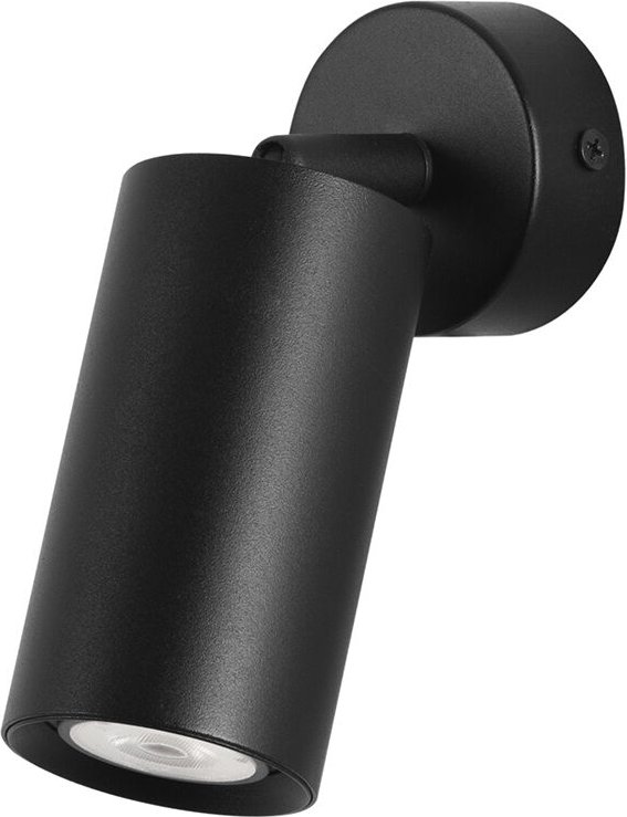 Era - Aplique de Pared o Foco de Techo Orientable GU10. Diseño Minimalista de Color Negro - Forlight