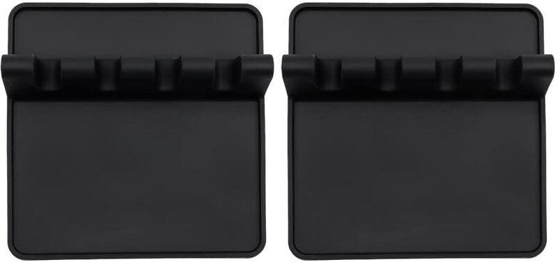 Silikon-Besteckhalter mit Abtropfmatte, BPA-frei, herdgeeignet, Löffelablage, Löffelzange