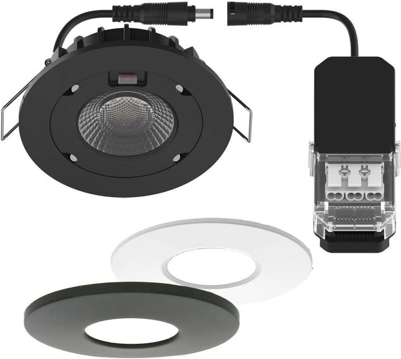 Arum Lighting - led Einbaustrahler 8W milan cct IP65 IK07 mit dimmbarem Trafo