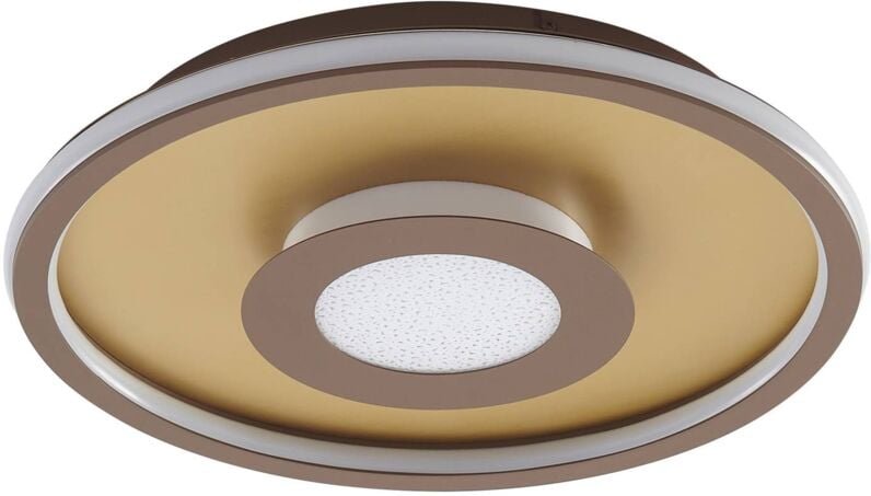 Lindby - led Deckenleuchte 'Pekela' aus Aluminium dimmbar mit Fernbedienung für Wohnzimmer & Esszimmer von