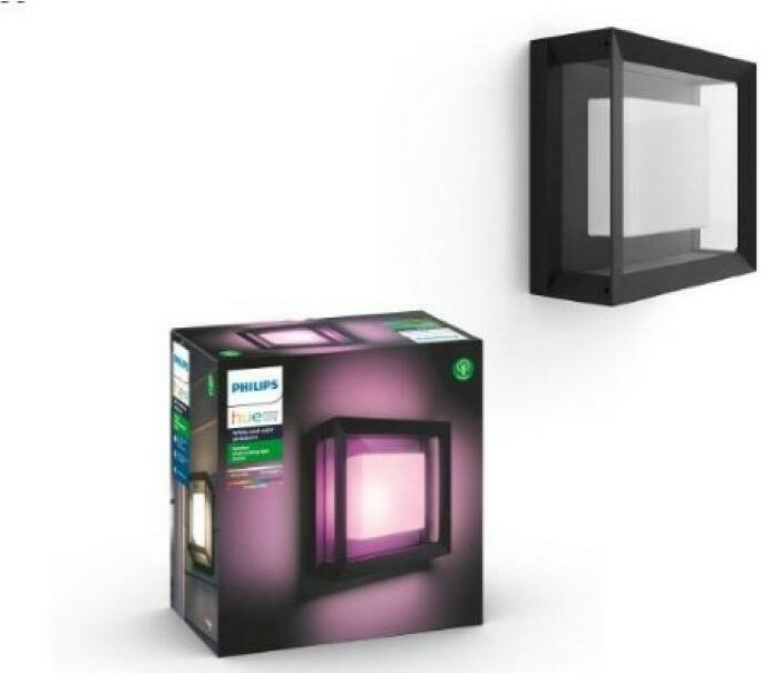 Ledkia - Philips Hue Econic quadratisch led Wandleuchte schwarz