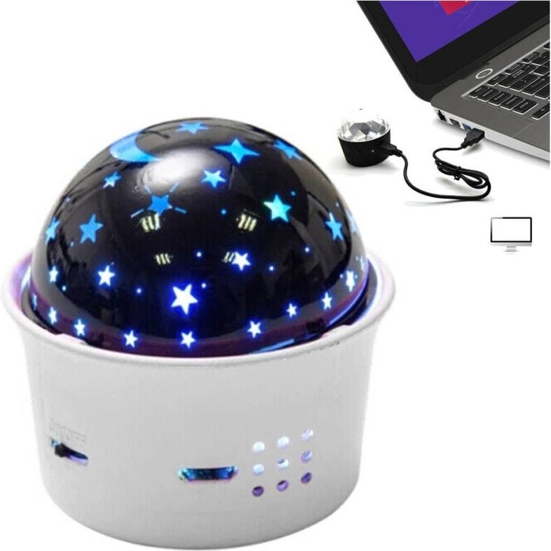 Trade Shop Traesio - Trade Shop - mini projekt stelle control vocale led multicolor ricaricabile portatile -