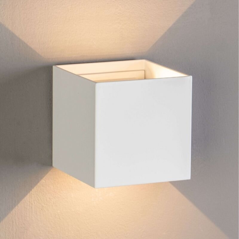 Design Wandleuchte LED - Weiß IP54 - Cubic