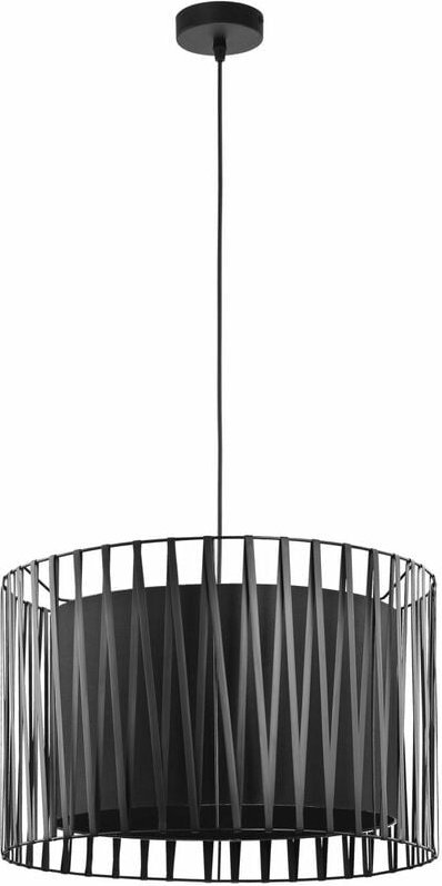 Licht-erlebnisse - Pendelleuchte mina Schwarz Doppelschirm rund