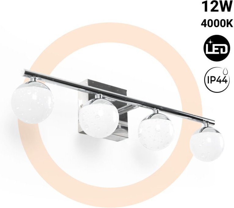 LED-Wandlampe für das Badezimmer - Kugeln - 12W - 4000K
