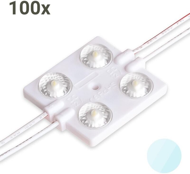 LED Modul 6500K 2W 175° 12V IP67 (100 Stück VPE)