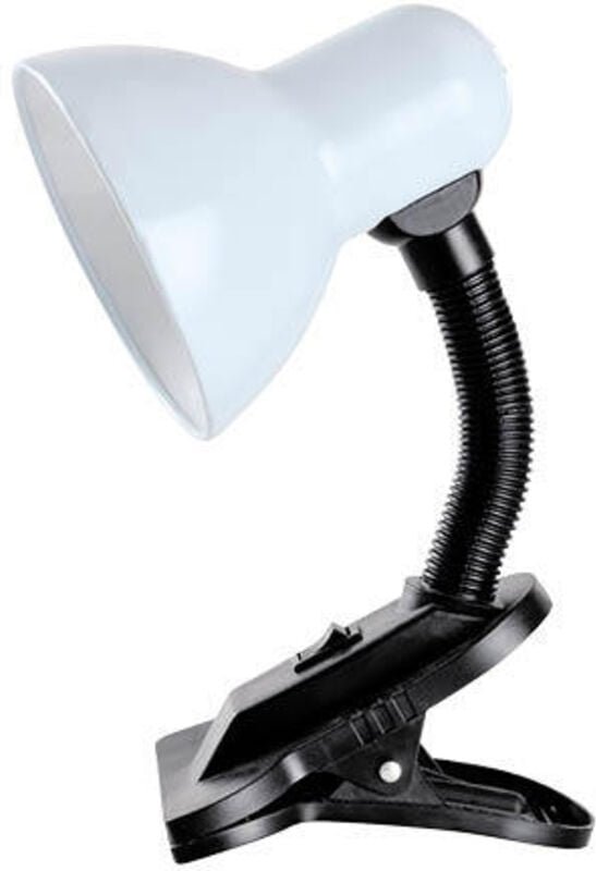 Schreibtischlampe mit Klemme Saidu E27 Weiß