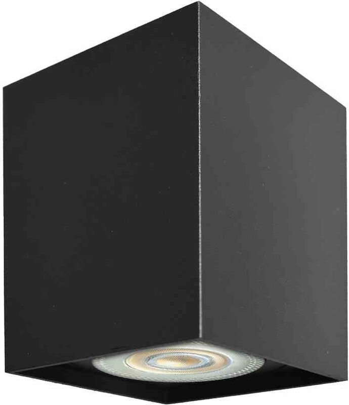 Spot Bima Quadratisch Schwarz 1xGU10