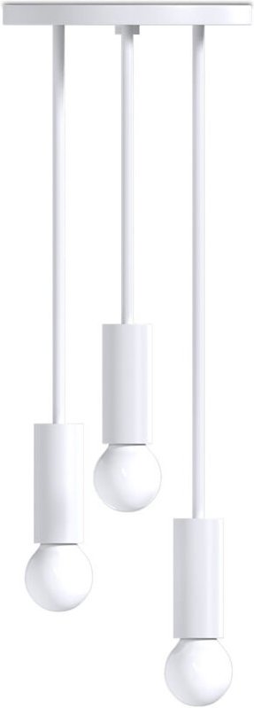 Design-Deckenlampe - Hängeleuchte - 3 Arme - Troy Weiß