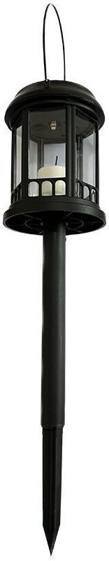 Solar-Außenleuchte – Korrosionsbeständiger Kunststoff – 0,2 W, Schutzart IP55 – 4510 cm – Schwarz – Bodeneinbauleuchte