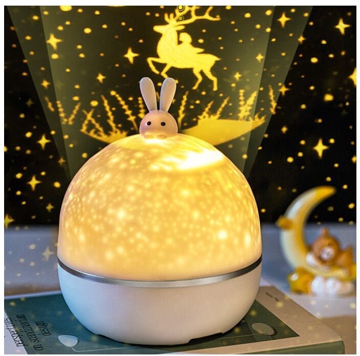 Ymyny - Baby-Nachtlicht Sternenhimmel-Projektor, Bluetooth Musikalisches und leuchtendes Nachtlicht, 8 Filme Kinder-Nach...