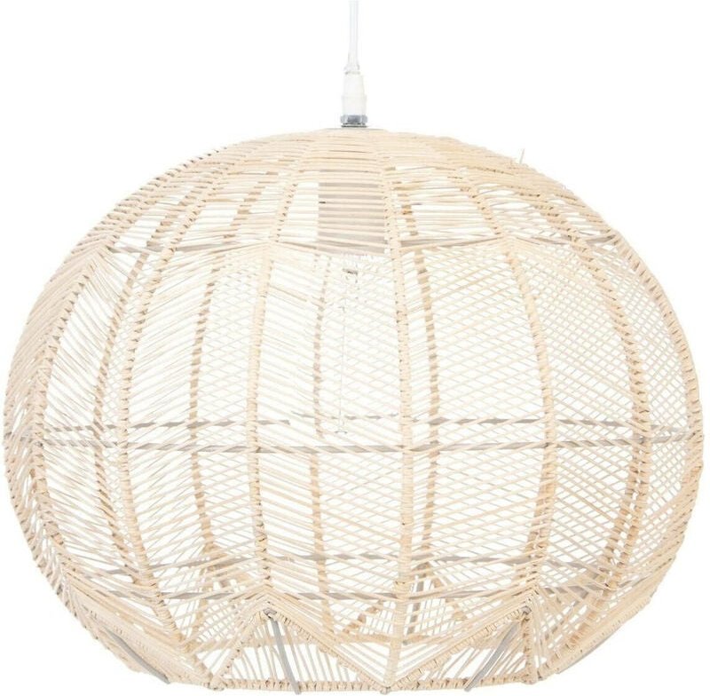 Hängeleuchte über Esstisch kita, Rattan, ø 38 cm