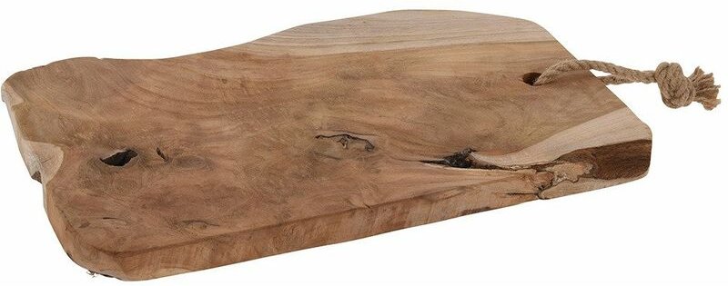 Home Styling - Deko-Tablett aus Teakholz, Schilfplatte, Kerzenplatte Collection