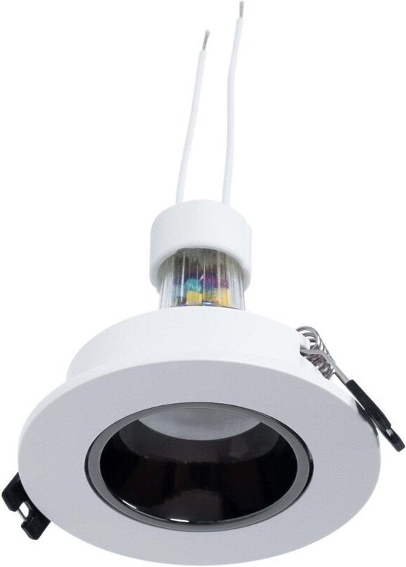 Einbaustrahler Set Ø90mm (grau/schwarz) + GU10 5,4W + Fassung