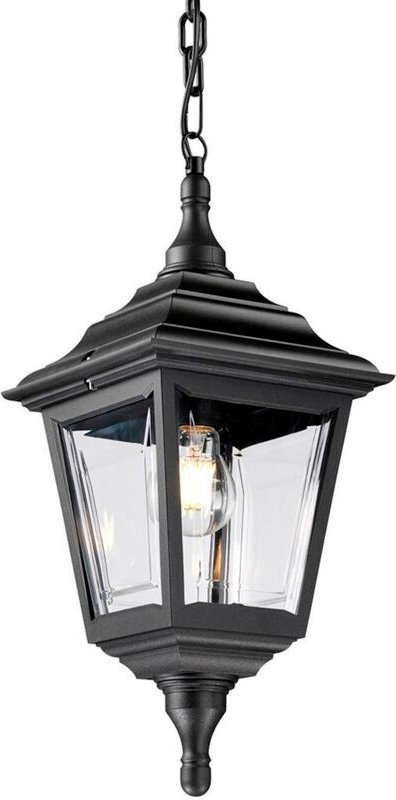 Elstead - Außenleuchte Kettenlaterne Pendelleuchte 1 Flammig h 51 cm Schwarz klassisch