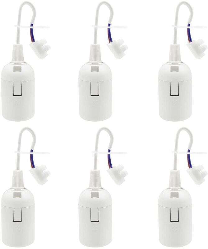 Lntyq - Stück E27-Fassung, Lampenfassung, 4 a, 250 v, Baustellenfassung für Glühlampen und led- oder Industrielampen (ma...