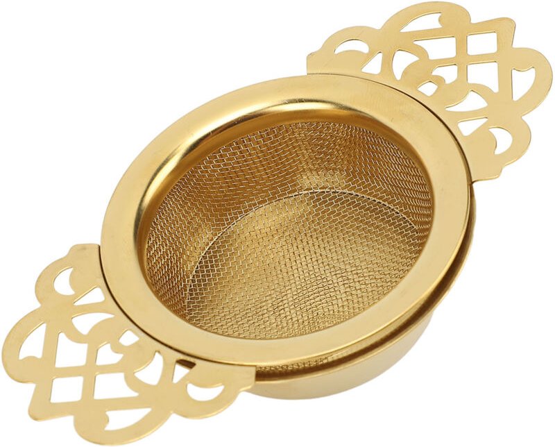 Feinmaschiger Teefilter, Teesieb für losen Tee, Teesieb aus Edelstahl, Isolierte Basis, Teesieb, Schale, Teekorb, Filter...