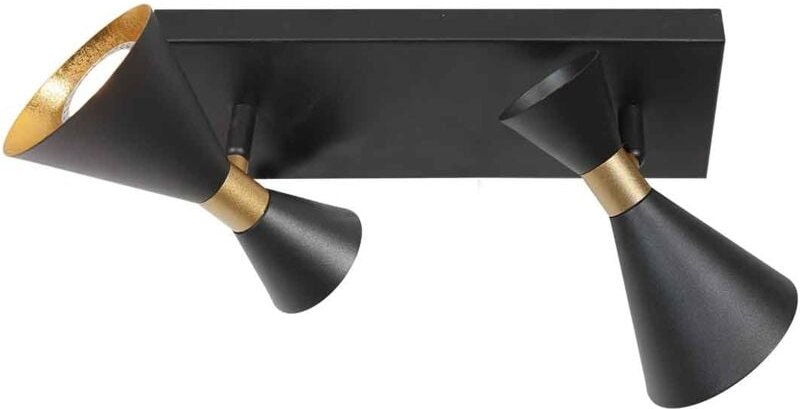 Wandleuchte - Preto - schwarz - metall - - Anne Lighting