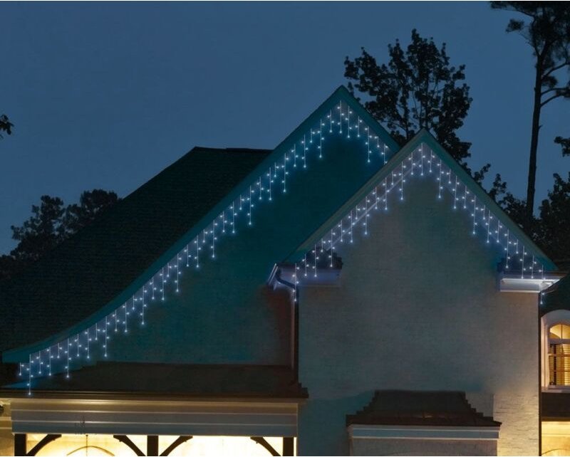 Kaemingk - led Eisregen Lichterkette 119 led kaltweiß Weihnachtslichterketten