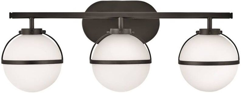 Elstead Hinkley Hollis Badezimmer-Wandleuchte Schwarz, IP44