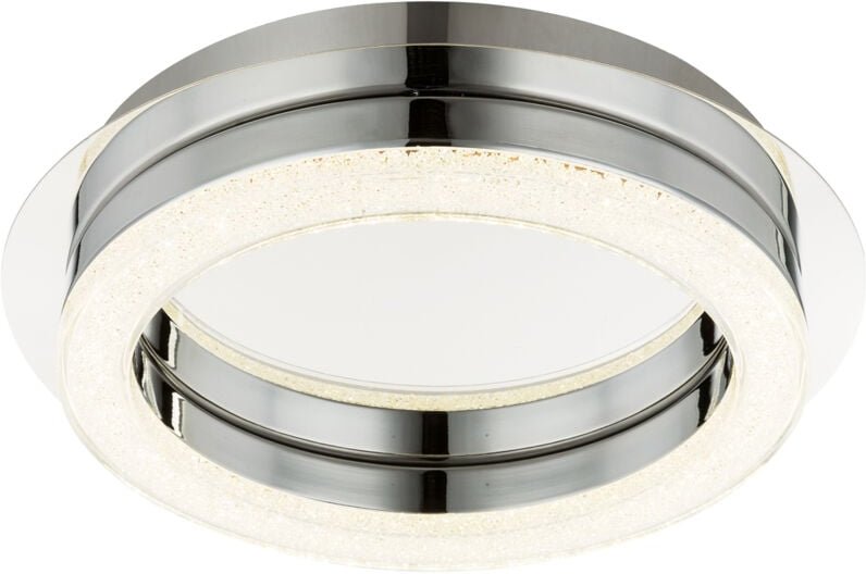 Thumbnail - Led Deckenleuchte Deckenlampe Acryl Chrom Kristall-Deko 28 cm Wohnzimmer Schlafzimmer