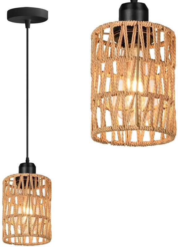 Hängelampe APP1622-1CP boho beige - Toolight