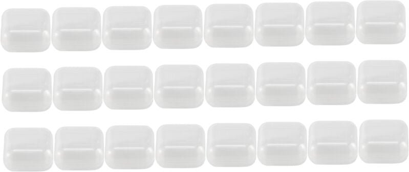 Tlily - 24 Stück kleine durchsichtige Aufbewahrungsbehälter aus Kunststoff für Perlen mit Klappdeckel für Gegenstände zu...