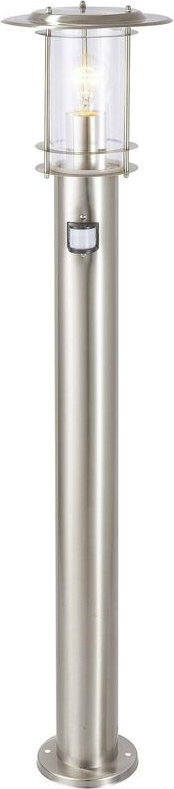 Brilliant - Außen-Standleuchte York edelstahl, mit Bewegungsmelder Außenleuchte