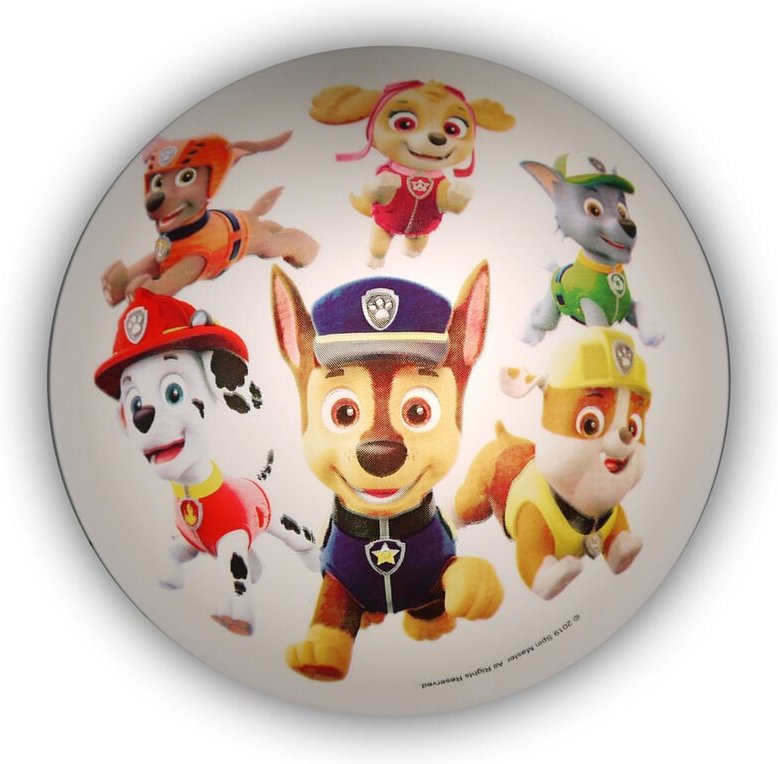 Niermann - Farbenfrohe Kinderleuchte Deckenschale Ø35cm zauberhaftes paw patrol Motiv