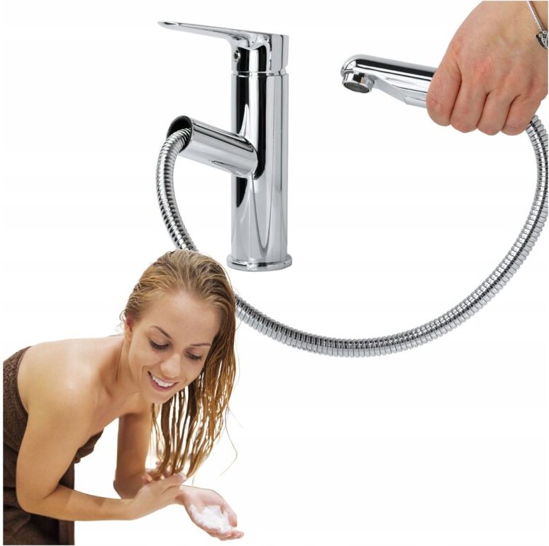 SOTBE Ausziehbare Duscharmatur für Waschbecken