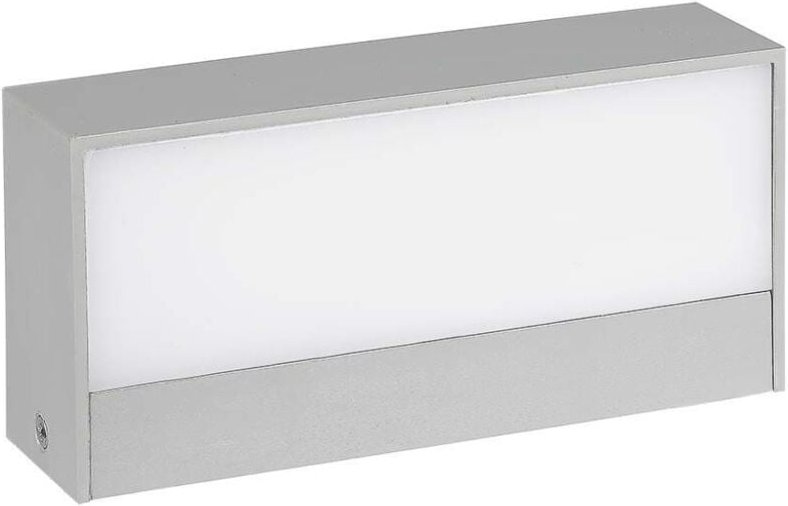 9W Rechteckige LED-Lampe Doppelstrahler Licht Grau Warmweiß IP65 - V-tac