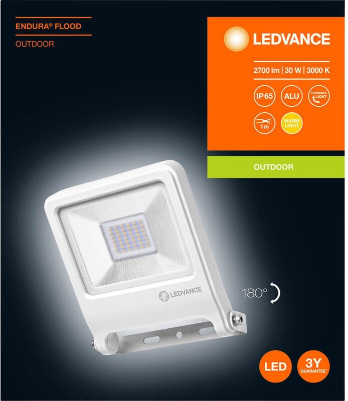LEDVANCE ENDURA® FLOOD Warm White L 4058075239654 LED-Außenstrahler 30 W