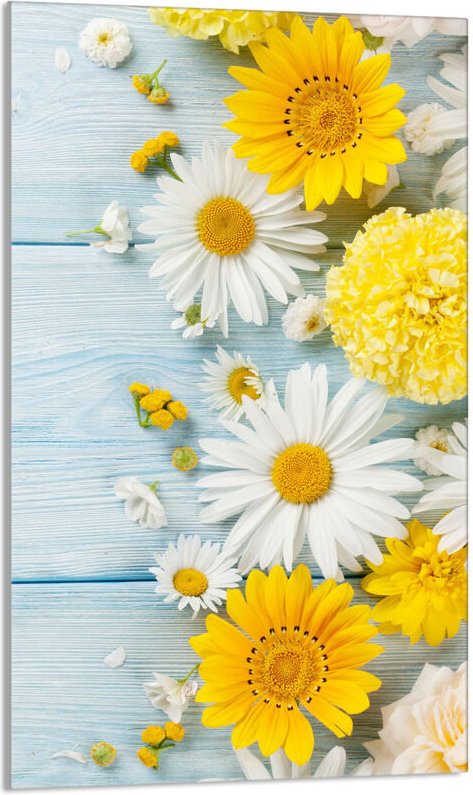 Glasschneidebrett 30x52 Kamille