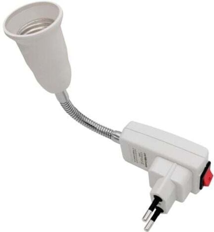 Lablanc - E27-Fassung mit Schalter für Küchenwandlampe, ac 220 v, E27-Fassung, Lampenfassung, Garagenlampe (ohne Leuchtm...