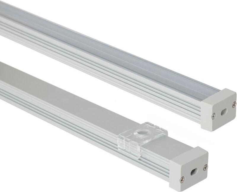 Aluminiumprofil Wasserdicht IP65 Aufbau 2m für LED Streifen bis 10 mm Aluminium 2 m Transparente