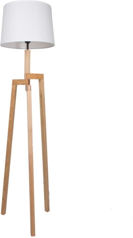 Steinhauer - Mexlite - stehlampe - Sabi - holz - holz leinen - ø 52cm - E27 -