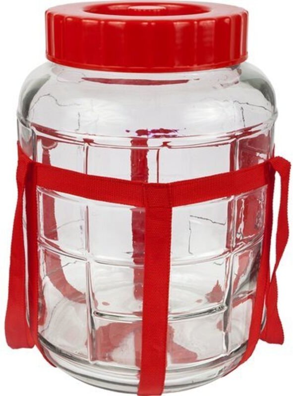 5 l Mehrzweckglas für Wein und Konserven + Tragegurte 601650