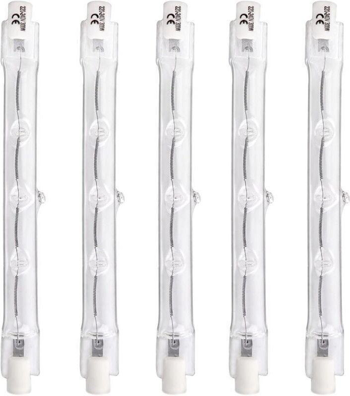 R7s Linear-Halogenlampen 118 mm 300 W, dimmbar, warmweiß 2700 K, 4500 lm, 220 V, doppelseitiger R7s-Strahler für Deckenl...