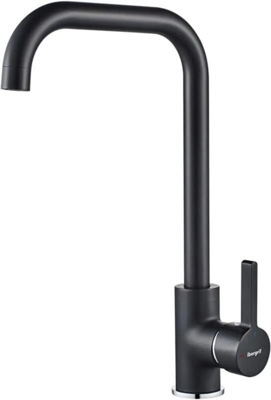 Schwarzer vertikaler Küchenarmatur ibergrif M22105B