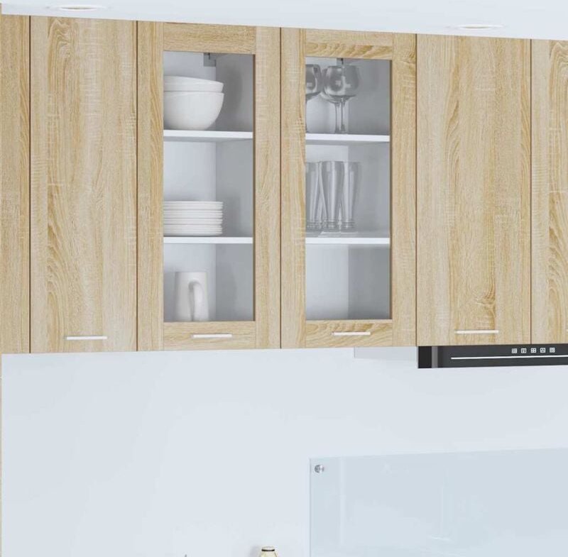 Hängeschrank mit Tür Sonoma-Eiche 40 x 31 x 80 cm Holzwerkstoff vidaXL