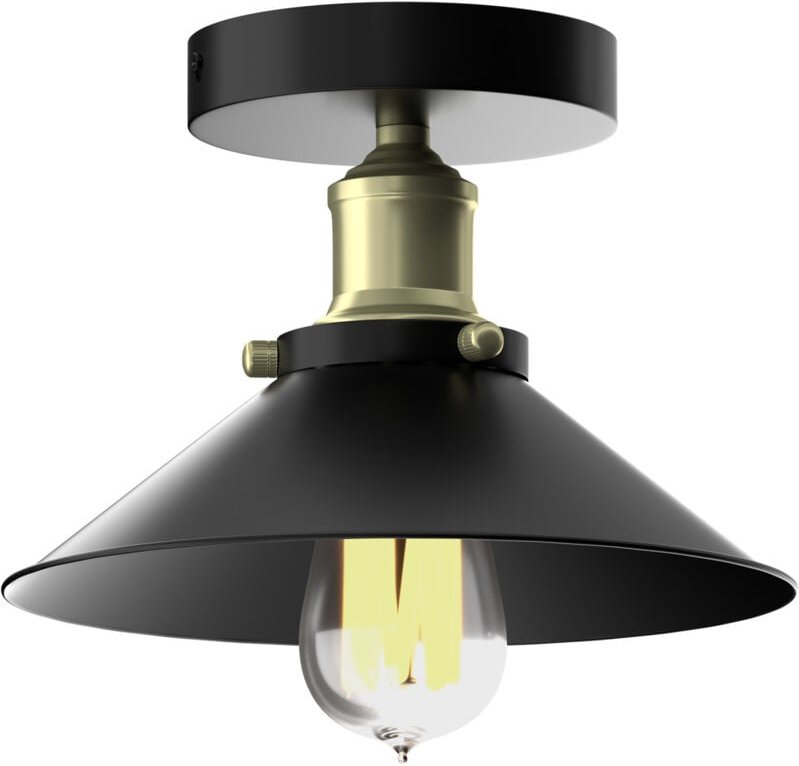 Heilmetz - Deckenlampe Retro Pendelleuchte Vintage Metall Lampenschirm Industriebeleuchtung Dekoration für Wohnzimmer Es...