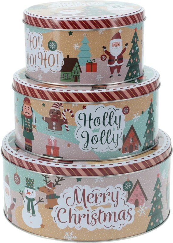 JOUJOU Keksdosen, 3 Metallbehälter in verschiedenen Größen