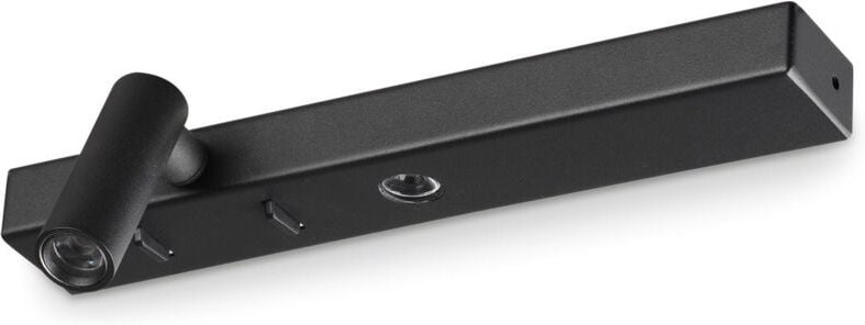 Ideal Lux - bonne nuit LED-Lesewandleuchte links, Schwarz, 3000 k
