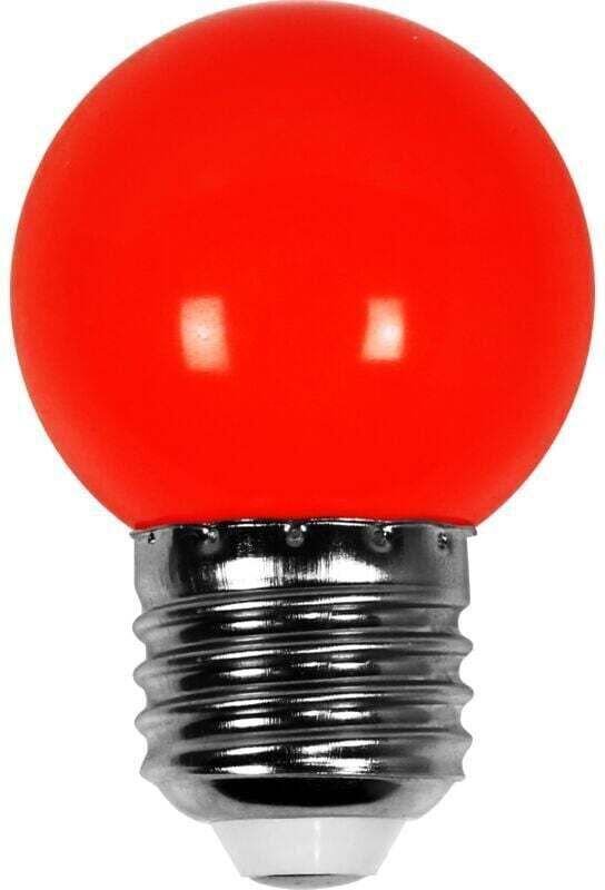 Rote LED für IP65-Lichterketten, 1,5 W, E27-Fassung, 5 cm – KZQ