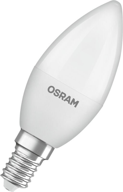 Thumbnail - Osram - base classic b 40 fr LED-Lampe mit Sockel E14, Minikerzenform, 3er Pack, 4,9W, 470lm, 2700K, warmweißes Licht, g...