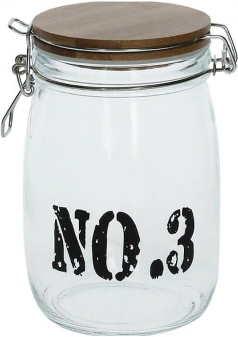 Glasgefäß mit transparentem Deckel – 1000 cc