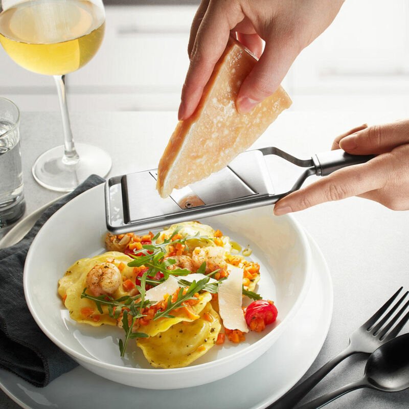 Thumbnail - Gefu Primeline Gourmet-Hobel Mini, Reibe, Raspel, Küchenhelfer, Edelstahl / Kunststoff, 28.2 cm, 29227