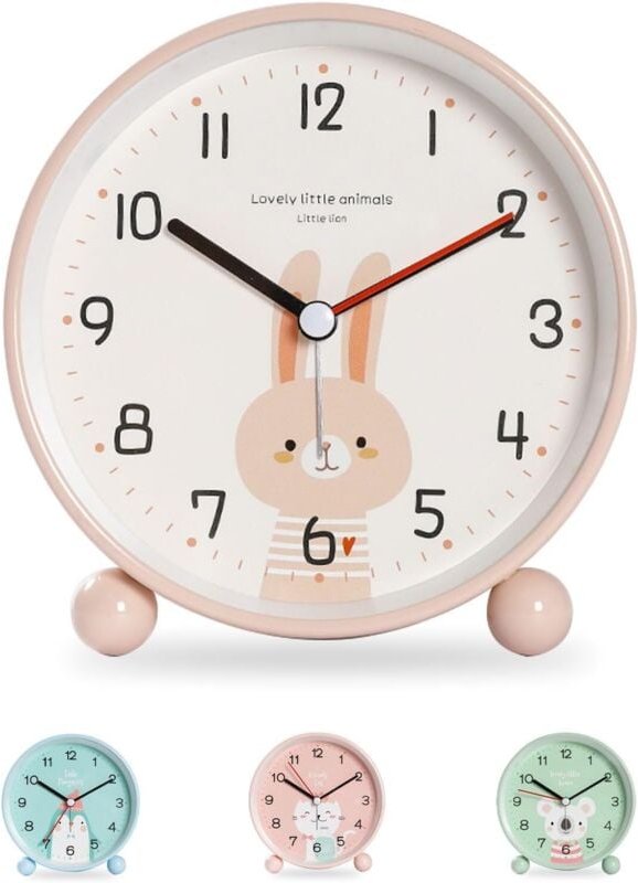 Kinderwecker für Jungen und Mädchen, pädagogischer Wecker für Kinder – Tag/Nacht, einfach einzustellen und batteriebetri...